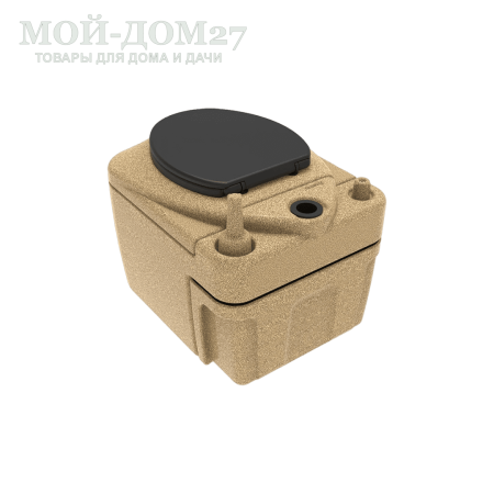 Торфяной туалет Rostok Eco 25 Песочный гранит | Мой-Дом27 | Стационарный торфяной биотуалет цвета песочного графита емкостью верхнего бака 20 л. и&nbsp;нижнего бака 45 л.<br>
 Отличительная черта туалета в разделении фракций в разные ёмкости. Это упрощает обслуживание туалета и избавляет от неприятного запаха в помещении.<br>
Высота сиденья: 45 см